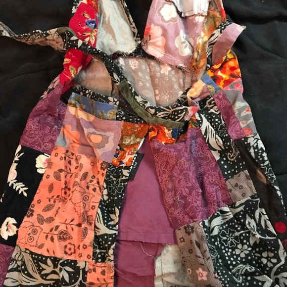 Culture shop Patch work tie halter top - Picture 6 of 9